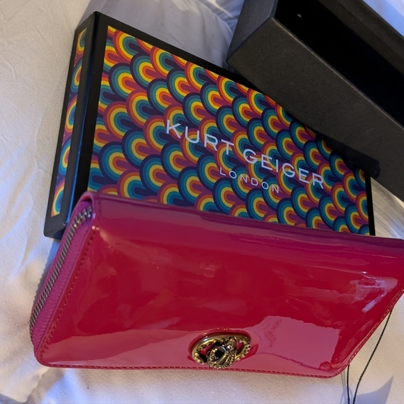 Kurt Geiger Chelsea (Pink/Fuchsia) Patent Leather Clutch (NWT) - Picture 15 of 16